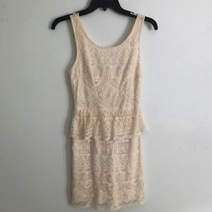 American Eagle Lace Peplum Dress